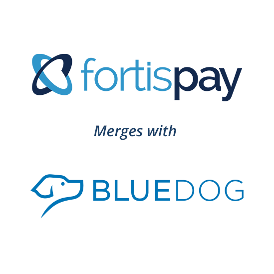 Fortis Pay Blue Dog Logo